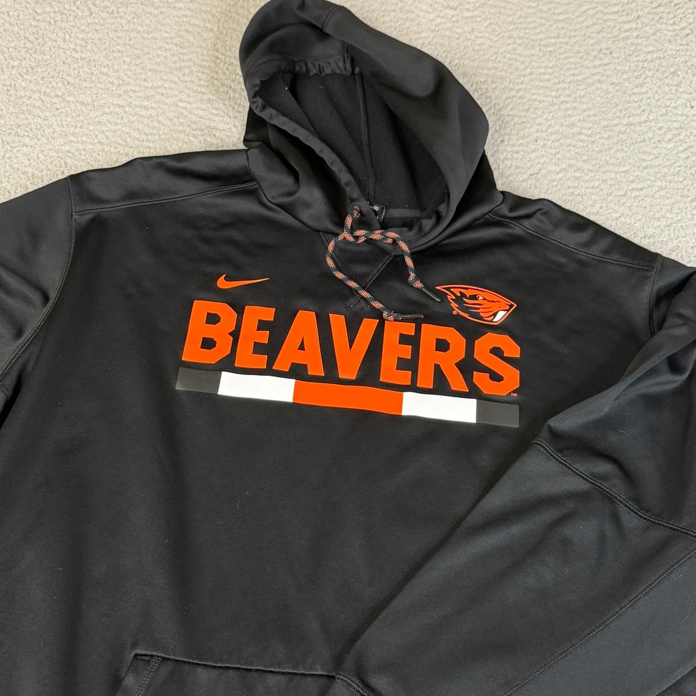 Nike Hoodie Mens 4XL Black Oregon State Beavers Dri-FIT 866260-010 Pullover